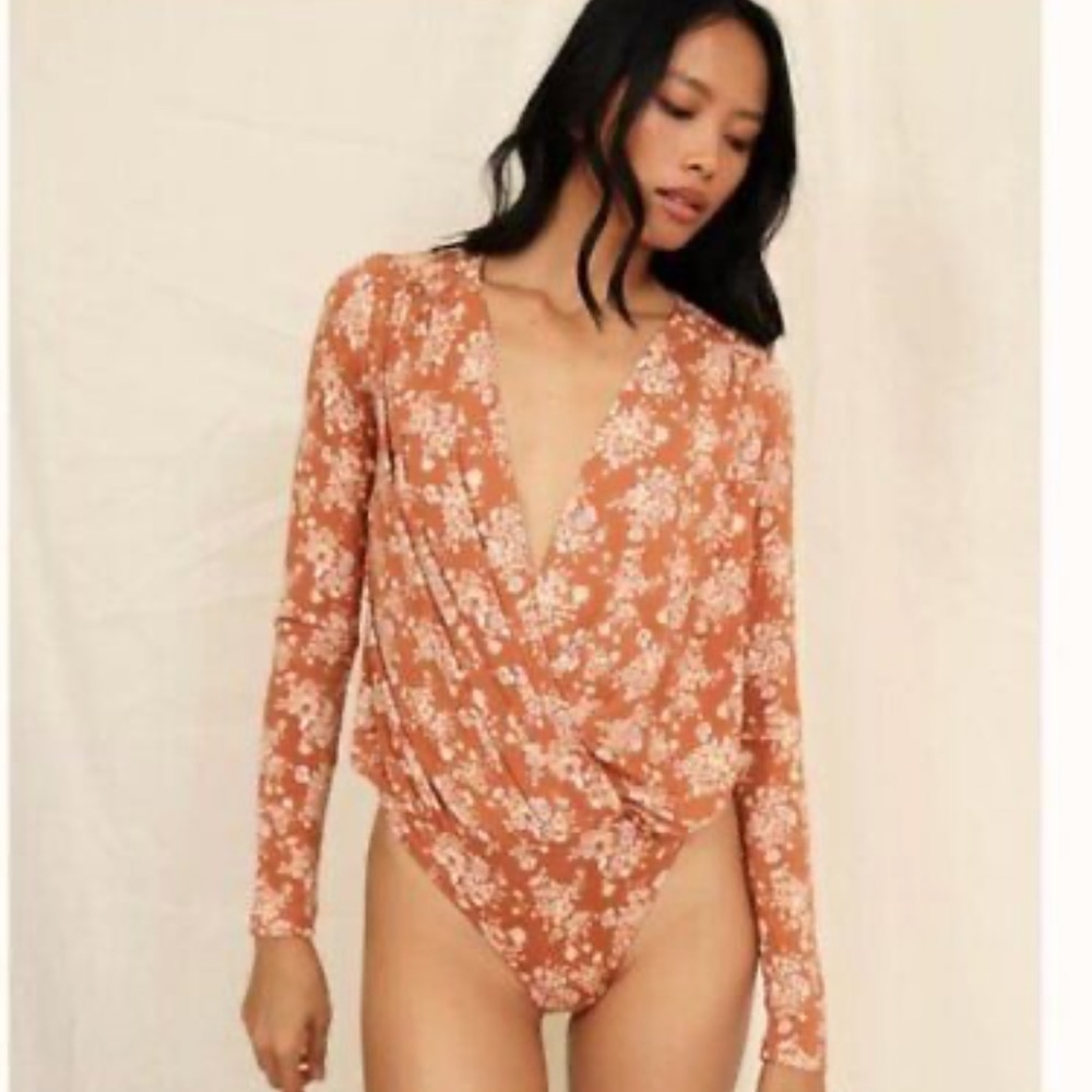 Free People long sleeve bodysuit